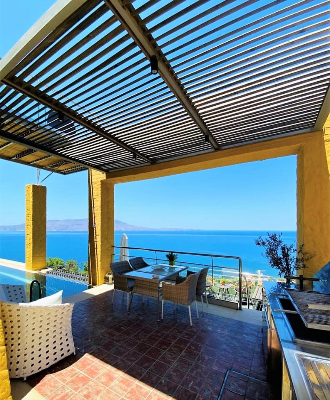 Beachfront Ravdoucha Epavlis Eleni Villa - Pool, Hot Tub, Gym, Sauna, Private Parking, Wifi Ханья Экстерьер фото